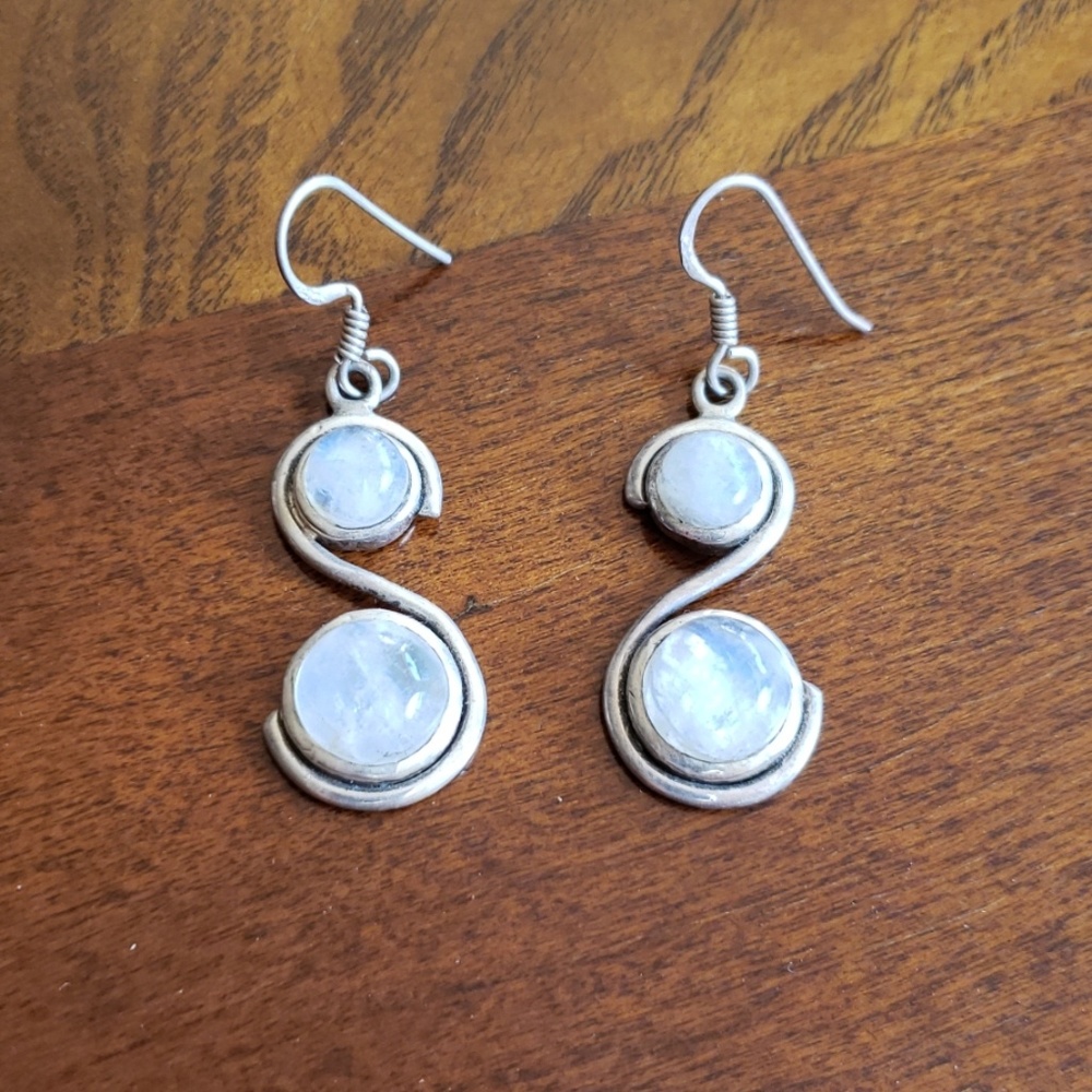 Moonstone earrings